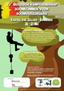 affiche Belgisch boomklimkampioenschap 2018 - Bonheiden - NL